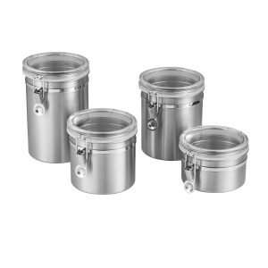 Kitchenware-Innovaze USA-Stainless Steel Containers Set of 4 for Kitchen