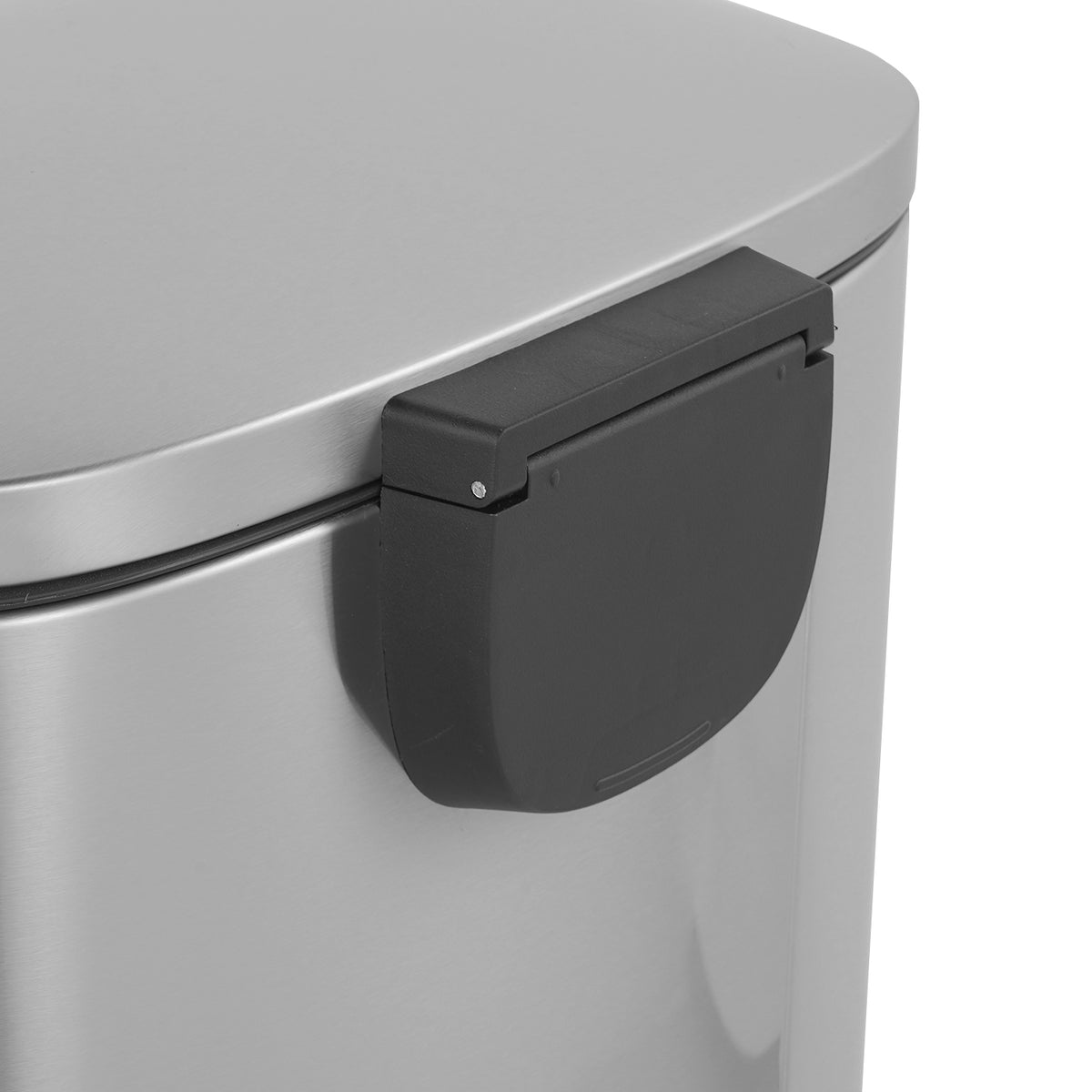 Innovaze 13 Gallon/50 Liter Oval Shape Stainless Steel Step-on Trash Can for Kitchen