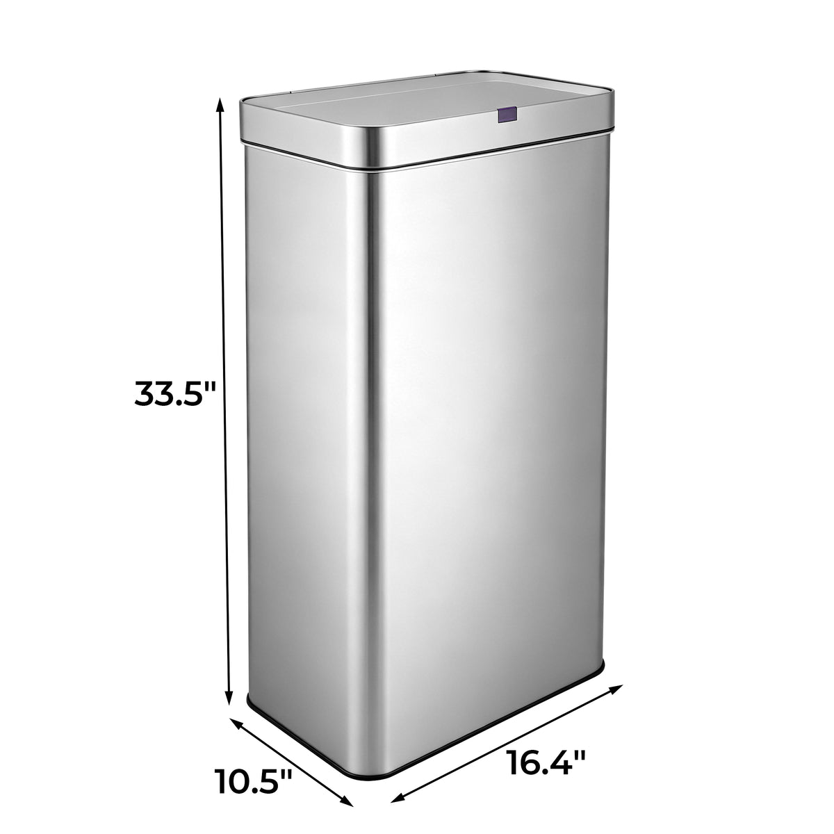 Innovaze 21 Gallon / 80 Liter Stainless Steel Touchless Motion Sensor Trash Can for Kitchen, Silver