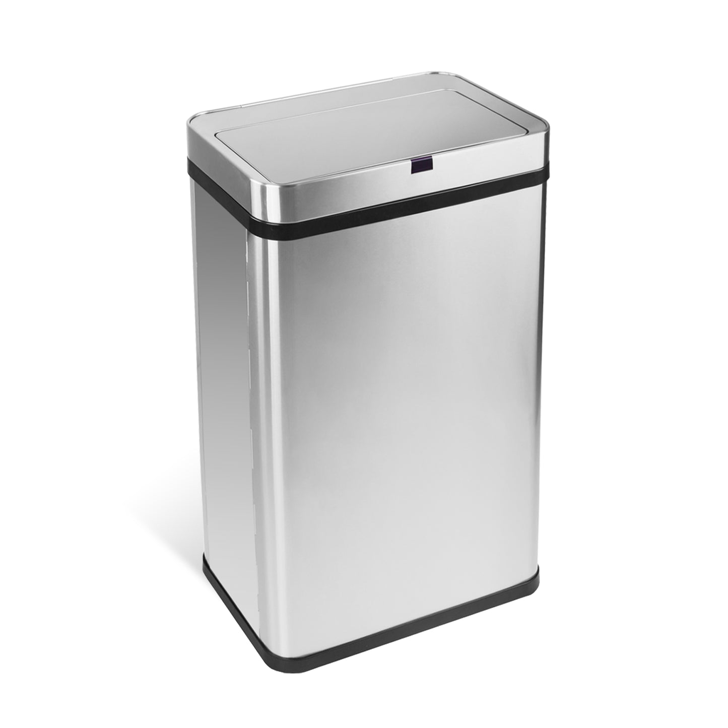 Innovaze 16 Gallon Stainless Steel Motion Sensor Trash Can with Removable and Portable Design, Silver